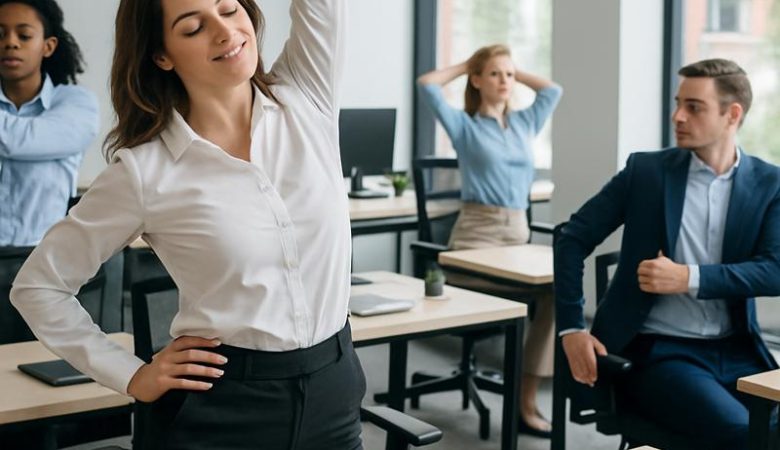 تمرینات ساده ورزشی برای کارمندان پشت‌میزنشین