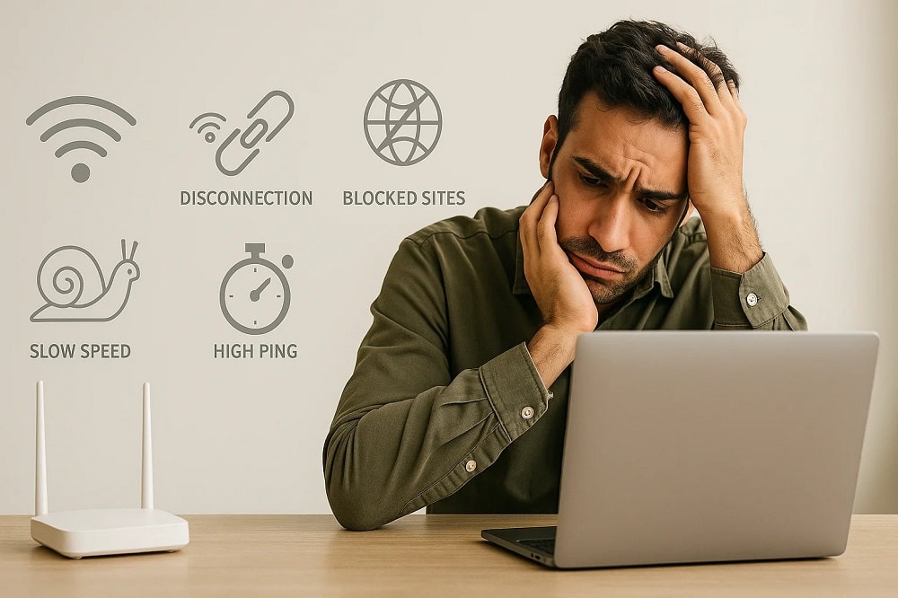 ۵ مشکل رایج اینترنت در ایران و راه‌حل ساده برای هر کدام
