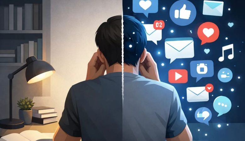 تأثیر موبایل و شبکه‌های اجتماعی بر تمرکز روزانه
